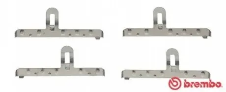 Монтажний набір гальмівних колодок SEAT CORDOBA, IBIZA II, TOLEDO I VW CADDY I, GOLF I, GOLF II, GOLF III, JETTA II, PASSAT B2, PASSAT B3/B4, POLO, POLO CLASSIC, POLO II 1.0-2.2 01.79-10.02 BREMBO A02303