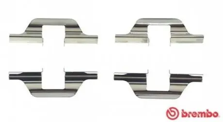 Монтажний набір гальмівних колодок SEAT CORDOBA, CORDOBA VARIO, IBIZA II, TOLEDO I VW CORRADO, GOLF II, GOLF III, GOLF IV, JETTA II, PASSAT B2, PASSAT B3/B4, POLO, POLO III 1.4-2.9 01.84-12.02 BREMBO A02304