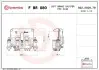 Гальмівний дисковий супорт передн Лів (новий) NISSAN NV400 OPEL MOVANO B RENAULT MASTER III 2.3D/Electric 02.10 BREMBO (FBR080) зображення 2