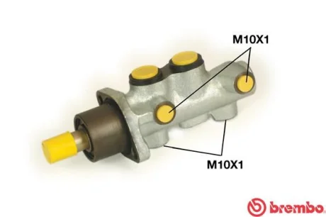 Главный тормозной цилиндр (22,2мм) FIAT DOBLO, DOBLO/MINIVAN 1.2-1.9D 03.01- BREMBO M23025