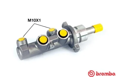Главный тормозной цилиндр (22,2мм) FIAT BRAVO II, STILO 1.2-1.9D 10.01-12.14 BREMBO M23042