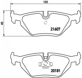 Тормозные колодки, дисковый тормоз.) BREMBO P06013 (фото 1)