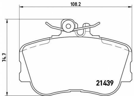 Тормозные колодки, дисковый тормоз.) BREMBO P06017