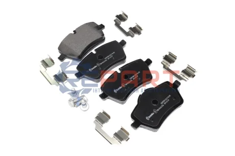 Комплект гальмівних колодок передн, MINI (R50, R53), (R52), (R56), (R57), (R58), (R59), CLUBMAN (R55), COUNTRYMAN (R60), PACEMAN (R61) 1.4LPG-2.0D 06.01-10.16 BREMBO P06051 Купити в Україні