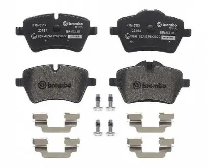 Гальмівні колодки - тюнінг, передн, дозвіл: Так, MINI (R50, R53), (R52), (R56), (R57), (R58), (R59), CLUBMAN (R55), COUNTRYMAN (R60), PACEMAN (R61) 1.6/1.6D/2.0D 06.01-10.16 BREMBO P06051X