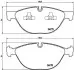 Фото Комплект гальмівних колодок передн, BMW X5 (E70), X5 (F15, F85), X6 (E71, E72), X6 (F16, F86) 3.0-4.8 10.06-07.19 BREMBO (P06058) зображення 1