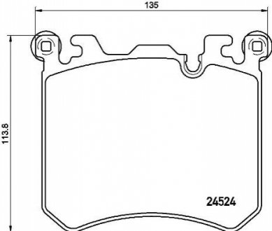 Тормозные колодки BMW X5 X6.. BREMBO P06077