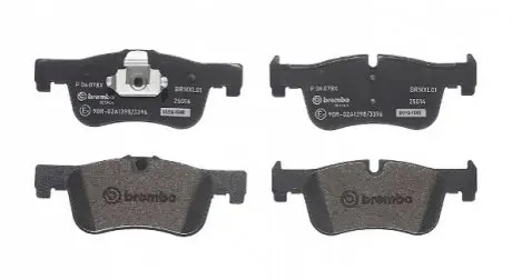 Колодки гальмівні (передні) BMW 1 (F20/F21) 11-/2 (F22/F23/F87) 14- B38/B47/N13/N47 BREMBO P06078X