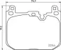 Комплект передних тормозных колодок BREMBO (P06097) изображение 1
