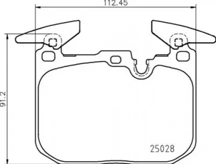 Тормозные колодки BMW I8 15- BREMBO P06098