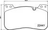 Комплект тормозных колодок передн ((EN) not for carbon-ceramic brake discs), BMW 2 (G42, G87), 3 (G20, G80, G28), 4 (G22, G82), 4 (G23, G83), 5 (G30, F90), 5 (G60, G90, G68) 3.0/4.4/4.4H 09.17 BREMBO (P06100) изображение 1
