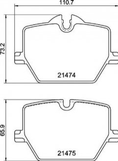 Klocki ham. ty BMW/BMW (BRILLIANCE)/TOYOTA BREMBO P06116 (фото 1)