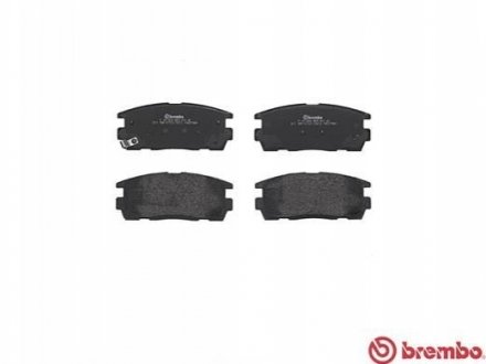 Тормозные колодки, дисковый тормоз.) BREMBO P10004 (фото 1)