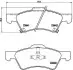 Комплект гальмівних колодок передн, CHRYSLER RAM VAN, VOYAGER III, VOYAGER IV DODGE CARAVAN, GRAND 2.0-3.8 01.95-07.09 BREMBO (P11015) зображення 1