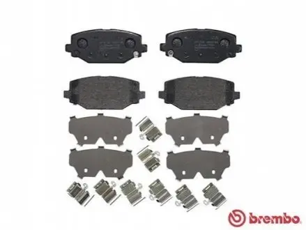 Колодки тормозные FREEMONT tyі G.VOYAGER BREMBO P11032