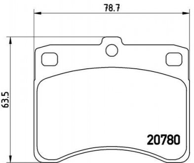 Тормозные колодки, дисковый тормоз.) BREMBO P16003 (фото 1)