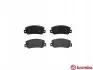Комплект гальмівних колодок задн, FIAT CROMA LANCIA DEDRA, DELTA I, THEMA 1.6-3.0 12.85-07.99 BREMBO (P23032) зображення 1