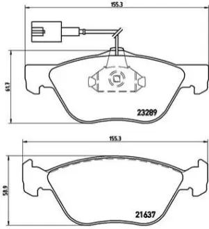 Автозапчасть BREMBO P23077X