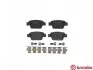 Комплект гальмівних колодок задн, ALFA ROMEO MITO FIAT BRAVO, BRAVO II, MULTIPLA, STILO LANCIA DELTA III 1.2-2.4 04.99-10.18 BREMBO (P23080) зображення 1