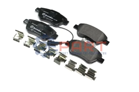 Колодки гальмівні (передні) Opel Corsa D 06-14 BREMBO P23085 Купити в Україні