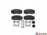 Тормозные колодки, дисковый тормоз.) BREMBO (P23093) изображение 1