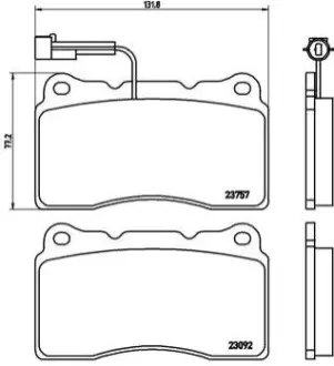 Автозапчасть BREMBO P23115X