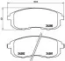 Комплект гальмівних колодок передн, FIAT SEDICI NISSAN CUBE, MAXIMA / MAXIMA QX IV SUZUKI SX4 1.5-2.0D 02.95 BREMBO (P23126) зображення 1