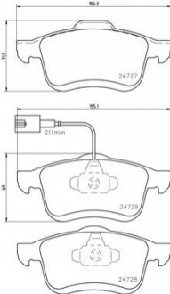 Тормозные колодки дисковые BREMBO P23130