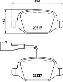 Автозапчасть BREMBO P23131