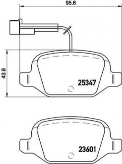 Автозапчасть BREMBO P23146