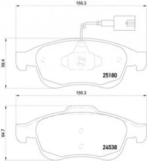 Автозапчасть BREMBO P23148