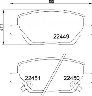 Гальмівні колодки дискові BREMBO P23179