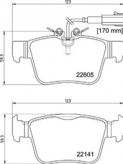 Гальмівні колодки дискові BREMBO P23180