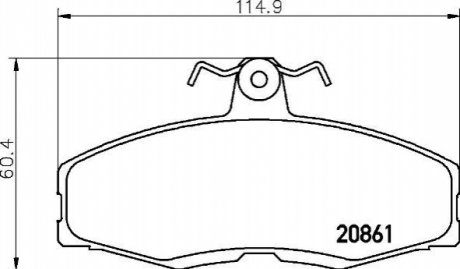 Тормозные колодки, дисковый тормоз.) BREMBO P24013