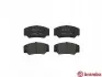 Комплект гальмівних колодок передн, FORD TRANSIT 1.6/2.0/2.5D 09.85-09.92 BREMBO (P24023) зображення 1