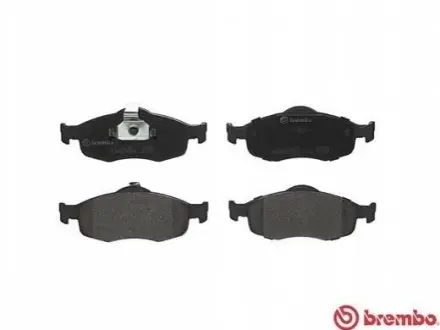 Комплект гальмівних колодок передн (із замком), FORD COUGAR, MONDEO I, MONDEO II, SCORPIO I, SCORPIO II FORD USA CONTOUR 1.6-2.9 09.86-12.01 BREMBO P24037
