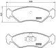 Тормозные колодки, дисковый тормоз.) BREMBO (P24044) изображение 1