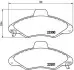 Комплект гальмівних колодок передн, FORD ESCORT CLASSIC, ESCORT VI 1.3-1.8D 01.95-06.01 BREMBO (P24 045) зображення 1