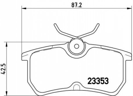 Тормозные колодки, дисковый тормоз.) BREMBO P24047 (фото 1)