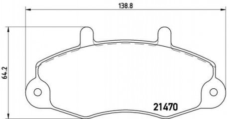 Тормозные колодки, дисковый тормоз.) BREMBO P24049