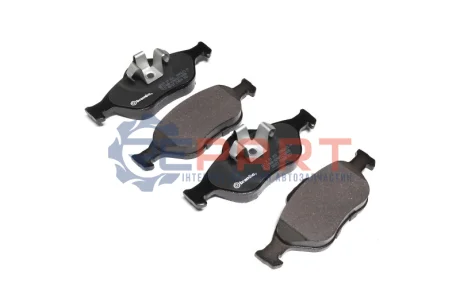 Колодки гальмівні (передні) Ford Connect 02-13/Fiesta/Puma 95-03/Focus 02-04/Ka 01-08 BREMBO P24055 Купити в Україні