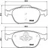 Комплект гальмівних колодок передн (із замком), FORD FIESTA, FIESTA V, FOCUS I, TOURNEO CONNECT, TRANSIT CONNECT 1.4-2.0 08.98-12.13 BREMBO (P24058) зображення 1