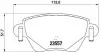 Тормозные колодки, дисковый тормоз.) BREMBO (P24059) изображение 1