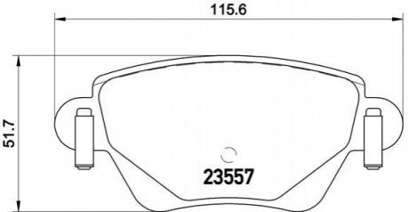 Тормозные колодки, дисковый тормоз.) BREMBO P24059