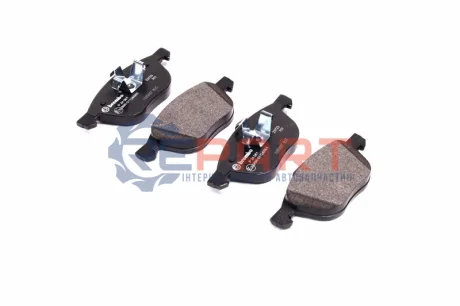 Комплект гальмівних колодок (передніх) Ford Focus II-III/Kuga/Connect/Mazda 3/5/Volvo C30/C70/S40 03- BREMBO P24061 Купити в Україні
