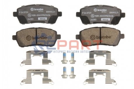 Гальмівні колодки дискові - P24 072X (04465B1310, 04491B1030, 04491B1031) BREMBO P24072X (фото 1)