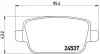 Гальмівні колодки - тюнінг, задн, дозвіл: Так, FORD FOCUS II, GALAXY II, GALAXY MK II, KUGA I, MONDEO IV, S-MAX 1.6-2.5 10.05-06.15 BREMBO (P24075X) зображення 1