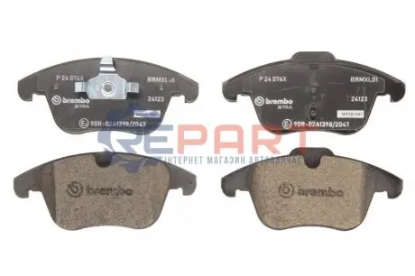 Тормозные колодки, тюнинг BREMBO P24076X