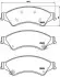 Комплект гальмівних колодок передн, FORD RANGER, RANGER IV FORD USA RANGER MAZDA BT-50 II VW AMAROK 2.0D-3.2D 04.11 BREMBO (P24153) зображення 1