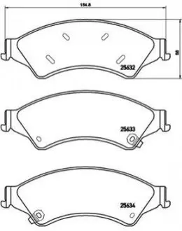 Тормозные колодки дисковые BREMBO P24153